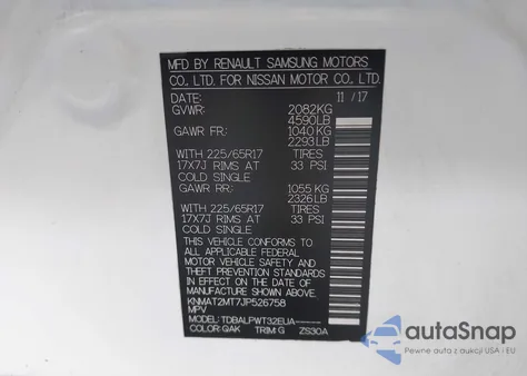 2018 Nissan Rogue S z USA, uszkodzony, nr VIN KNMAT2MT7JP526758